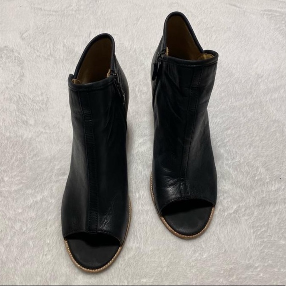 Geox peeptoe ankle boots